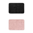 thumbnail image 1 of Unique Bargains 2 Pcs Memory Foam Absorbent Bathroom Rugs Black/Pink 16" x 24", 1 of 6
