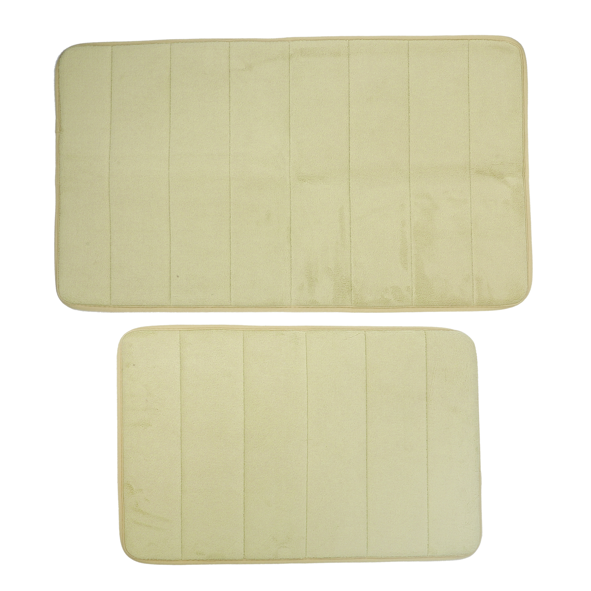 Unique Bargains 2 Pcs Memory Foam Bathroom Mat Non Slip Soft Bath Mats