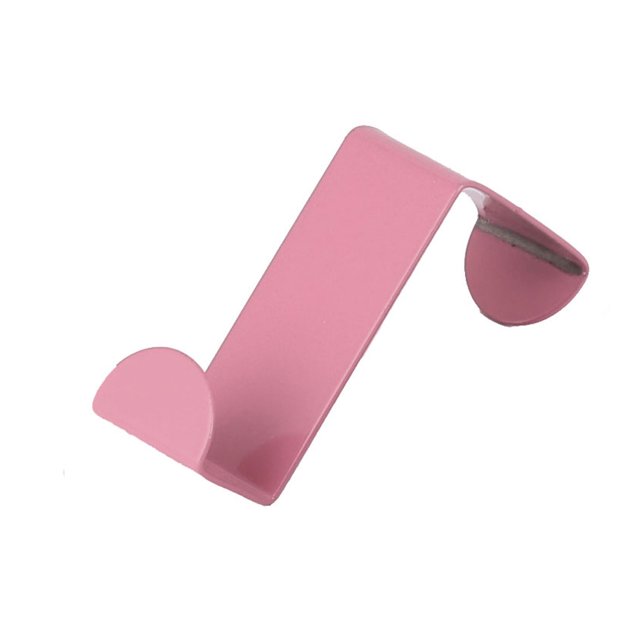 Unique Bargains 2 Pcs Metal Z Shaped Over Door Hooks Clothes Towel