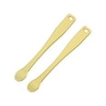 thumbnail image 1 of Unique Bargains 2 Pcs Mini Makeup Cosmetic Spoon Hangable Large Handle Facial Mask Spatula Gold Tone, 1 of 6