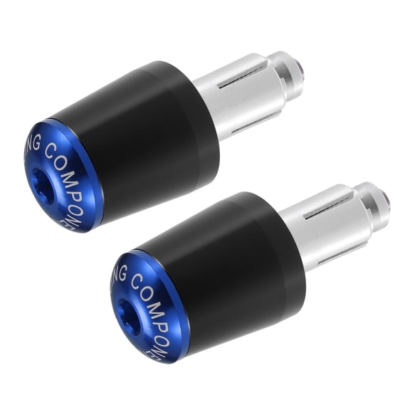 Unique Bargains 2 Pcs Motorcycle Handlebar End Plug for Honda CBR250R CBR300R CBR400R CBR600RR 7/8" 22mm Black Blue