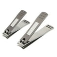thumbnail image 1 of Unique Bargains 2 Pcs Nail Clippers Portable Nail Clipper Kit for Nail Care Gray Stainless Steel, 1 of 7