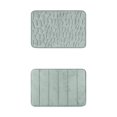 thumbnail image 1 of Unique Bargains 2 Pcs Non Slip Soft Bathroom Mat Grey 16" x 24", 1 of 6