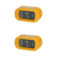 thumbnail image 1 of Unique Bargains 2 Pcs Oval Digital Alarm Clock Adjustable Alarm Snooze Yellow, 1 of 6