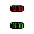 thumbnail image 1 of Unique Bargains 2 Pcs Oval Digital Alarm Clock Bedroom White Green/White Red, 1 of 6