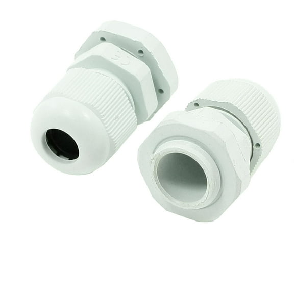 Unique Bargains 2 Pcs PG11 Light Green Plastic IP67 Cable Glands Connectors