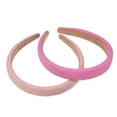 thumbnail image 1 of Unique Bargains 2 Pcs Pastoral Stripe Headbands Fashion Anti Slip Hair Accessories for Women Pink Rose Red 0.87" Wide, 1 of 7