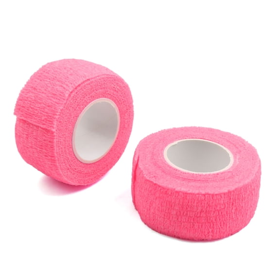 Unique Bargains 2 Pcs Pink 1" Width Non-Woven Self Adhesive Tape Wrist Ankle Protector