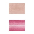 thumbnail image 1 of Unique Bargains 2 Pcs Plush Fluffy Extra Thick Mat Pink 20" x 32", 1 of 5