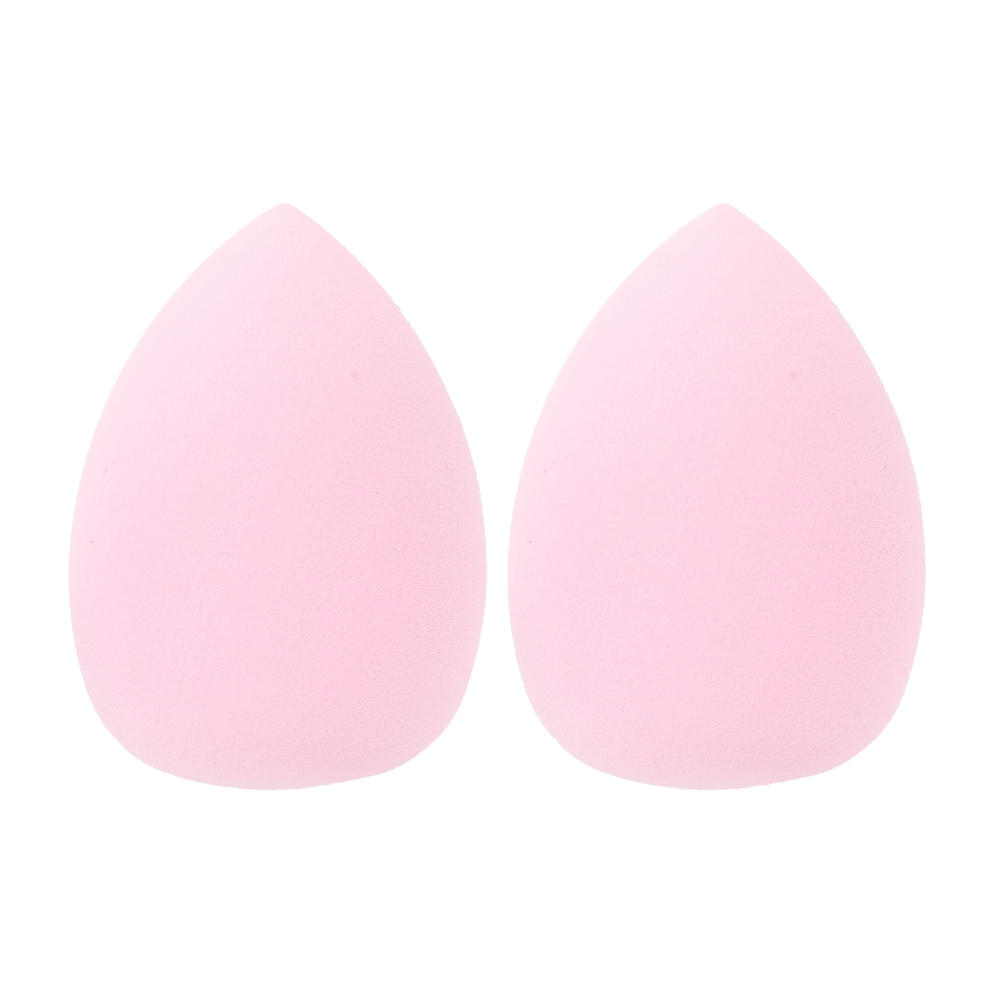 Unique Bargains 2 Pcs Portable Teardrop Face Makeup Sponge Light Pink