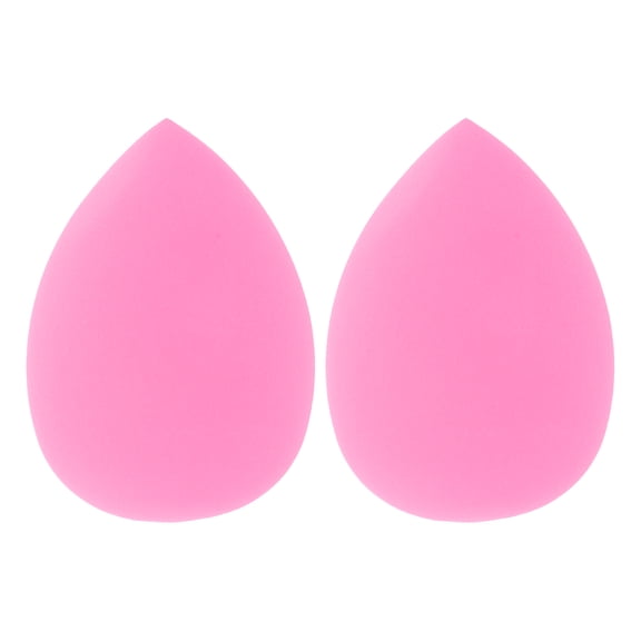Unique Bargains 2 Pcs Portable Teardrop Face Makeup Sponge for Bedrooms Rose Red Hydrophilic Polyurethane