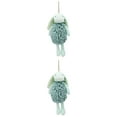thumbnail image 1 of Unique Bargains 2 Pcs Rabbit Hand Towels 6" x 14" Green, 1 of 4