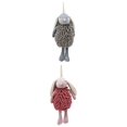 thumbnail image 1 of Unique Bargains 2 Pcs Rabbit Hand Towels 6" x 14" Grey/Indian Red, 1 of 4