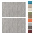 thumbnail image 1 of Unique Bargains 2 Pcs Rectangular Bamboo-like Texture Placemat Silver Tone Gray, 1 of 5