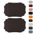 thumbnail image 1 of Unique Bargains 2 Pcs Rectangular Faux Leather Placemat Coffee Color, 1 of 5