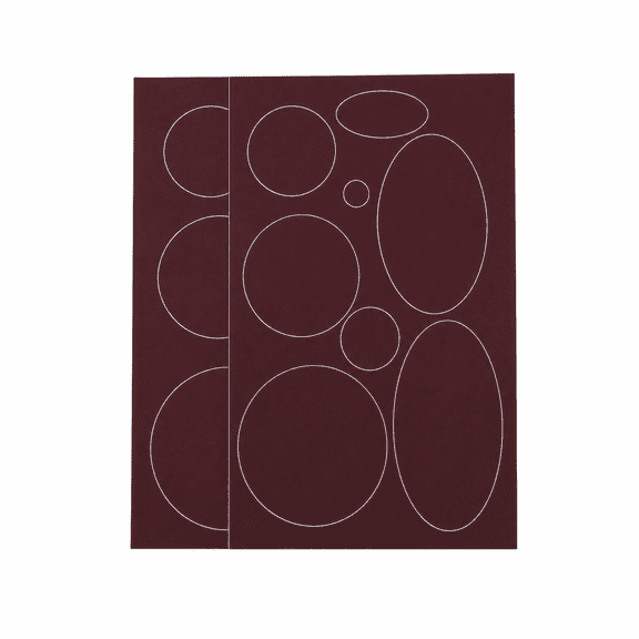 Unique Bargains 2 Pcs Self-Adhesive Oval Round Nylon Repair Patches 3.94"x5.91" Wine Red