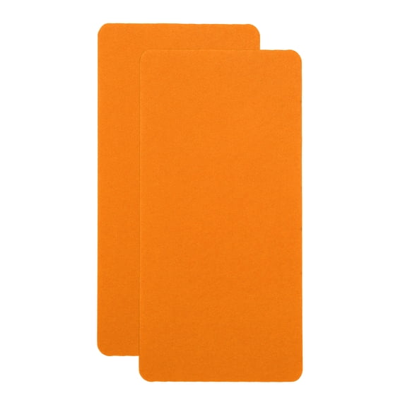 Unique Bargains 2 Pcs Self-Adhesive Repair Patches Orange Yellow Polyester Cotton