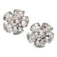thumbnail image 1 of Unique Bargains 2 Pcs Shoe Accessories Fashionable Blossom with Detachable Clip Shoe Decorations Silver Tone, 1 of 6