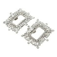 thumbnail image 1 of Unique Bargains 2 Pcs Shoe Accessories Fashionable Shoe Decorations [Teardrop Square Clip], 1 of 6