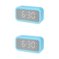thumbnail image 1 of Unique Bargains 2 Pcs Small Dual Digital Alarm Clock for Bedroom Blue, 1 of 6