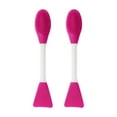 thumbnail image 1 of Unique Bargains 2 Pcs Smooth Facial Mask Brush Double-headed Rose Red, 1 of 5