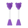 thumbnail image 1 of Unique Bargains 2 Pcs Smooth Facial Mask Brush Fan-shaped Deep Purple, 1 of 5
