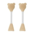 thumbnail image 1 of Unique Bargains 2 Pcs Smooth Facial Mask Brush Fan-shaped Light Brown, 1 of 5