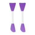 thumbnail image 1 of Unique Bargains 2 Pcs Smooth Facial Mask Brush Two-in-One Deep Purple, 1 of 5