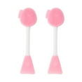 thumbnail image 1 of Unique Bargains 2 Pcs Soft Facial Mask Brush Double-headed Light Pink, 1 of 5