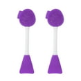 thumbnail image 1 of Unique Bargains 2 Pcs Soft Facial Mask Brush Double-headed Purple, 1 of 5