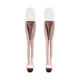 thumbnail image 1 of Unique Bargains 2 Pcs Soft Facial Mask Brush Rose Gold Tone, 1 of 5