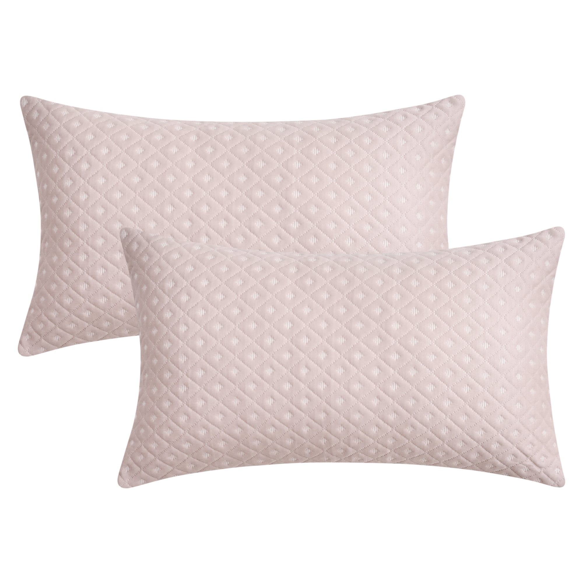 Unique Bargains 2 Pcs Soft Modern Geometric Cushion Cases Beige 12" x 20"