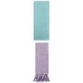 thumbnail image 1 of Unique Bargains 2 Pcs Tassels and Waffle Hand Towel Purple/Light Blue 14"x30"/13"x30", 1 of 5