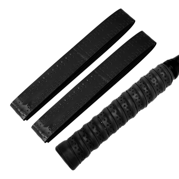 Unique Bargains 2 Pcs Tennis Racket Grip Tape Dry Overgrip Tape Black