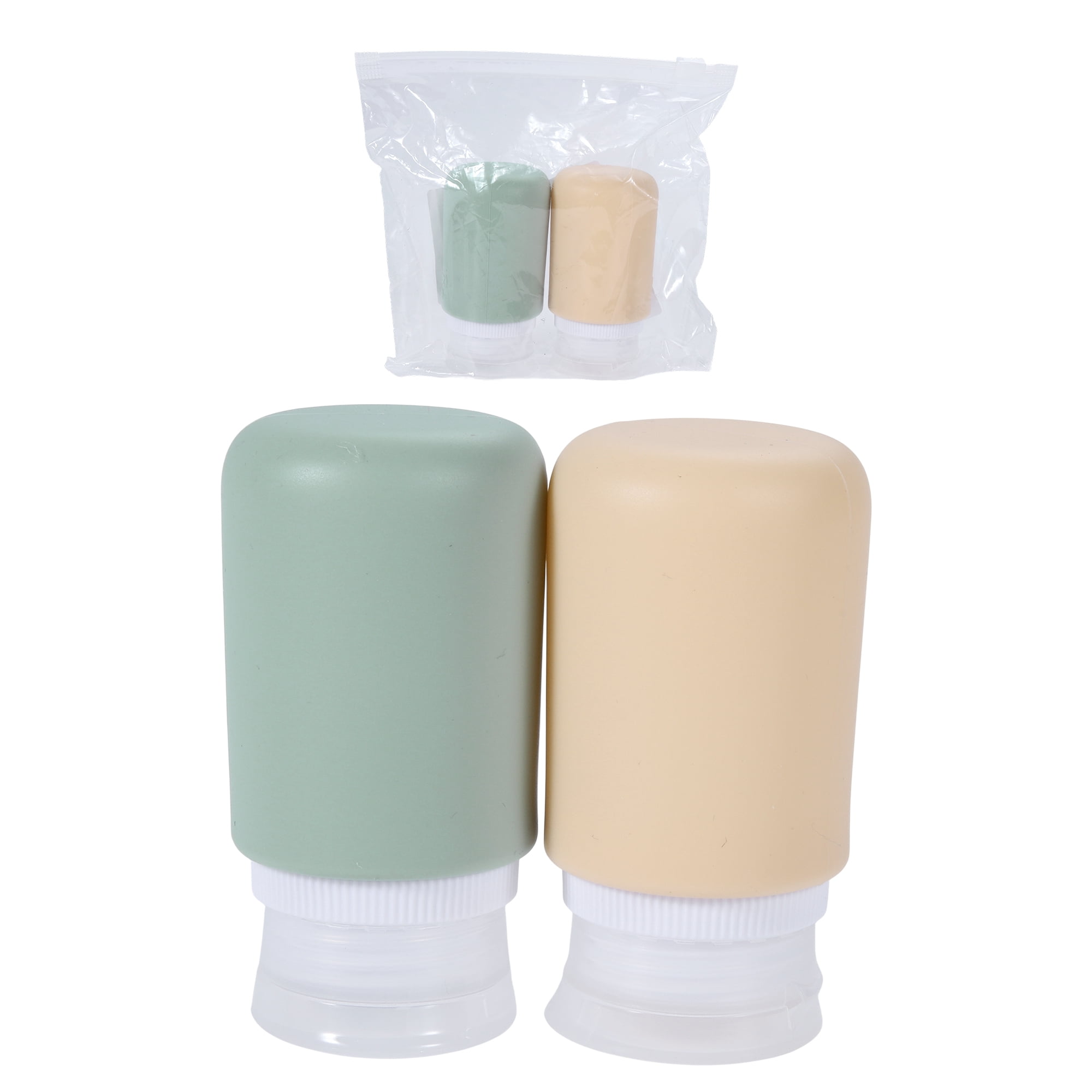 Unique Bargains 2 Pcs Travel Container Set 2.3oz Silicone Travel ...