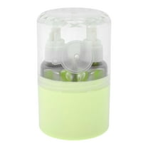 Unique Bargains 2 Pcs Travel Container Set Portable Travel Bottles Set Green