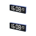 thumbnail image 1 of Unique Bargains 2 Pcs Triple Alarm Clock for Bedroom for Deep Sleepers Blue, 1 of 6