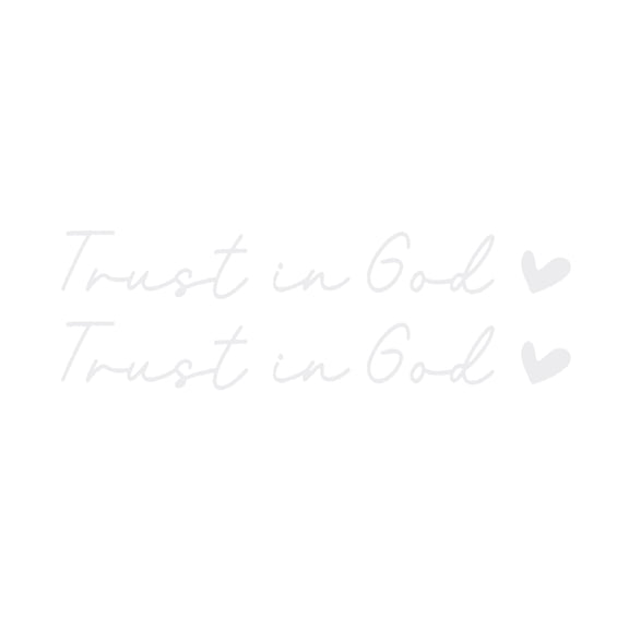 Unique Bargains 2 Pcs Trust in God Pattern Car Bumper Sticker Decal Waterproof White Motorbike Window Laptops Suitcase Scratch Blocking Sticker 10x1.5cm