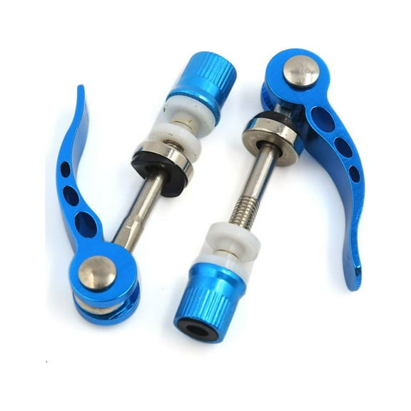Unique Bargains 2 Pcs Universal Blue Bike Bicycle Quick Release Clamp  Seatpost Skewer Bolt