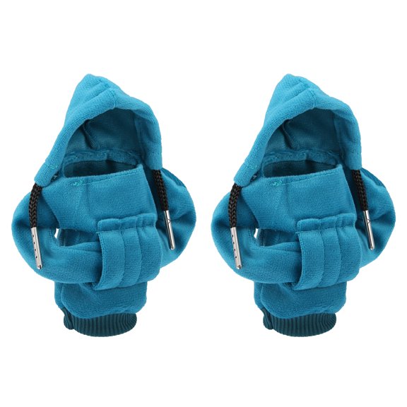 Unique Bargains 2 Pcs Universal Car Gear Shift Cover Shift Knob Cover Gear Stick Cover Shift Gear Cover Blue