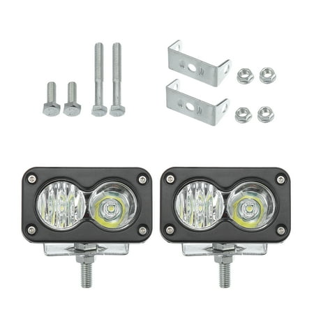 Unique Bargains 2 Pcs Universal LED Off-road Light Driving Fog Lights for Offroad Pickup Trucks 3 Inch 40W 12-24V White