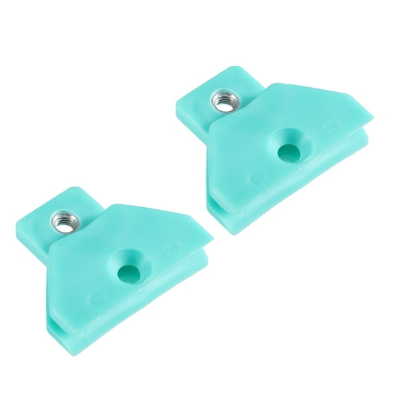 Unique Bargains 2 Pcs Window Door Glass Channel Retainer Clip 2.05"x1.65"x0.47" Universal for Car Truck Van Green