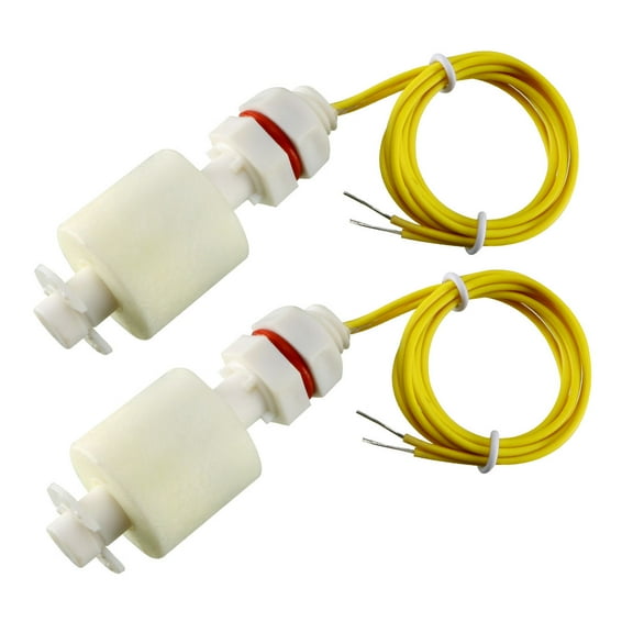 Unique Bargains 2 Pcs ZP4510 Water Liquid Level Sensor Plastic PP Floating Float Switches