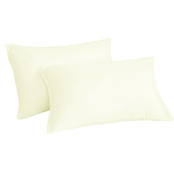 Unique Bargains 2-Piece Soft Microfiber Pillowcases, King, Beige