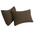 thumbnail image 1 of Unique Bargains 2-Piece Soft Microfiber Pillowcases, Queen, Brown, 1 of 8