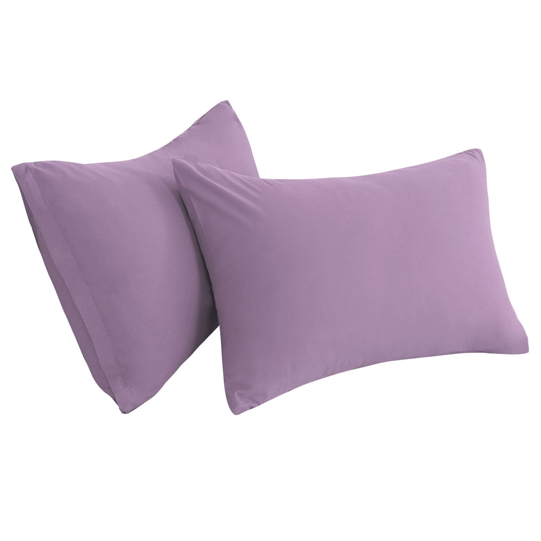 Unique Bargains 2-Piece Soft Microfiber Pillowcases, Queen, Lavender