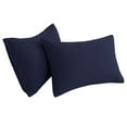 thumbnail image 1 of Unique Bargains 2-Piece Soft Microfiber Pillowcases, Queen, Navy Blue, 1 of 8