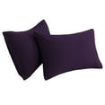 thumbnail image 1 of Unique Bargains 2-Piece Soft Microfiber Pillowcases, Queen, Plum, 1 of 8
