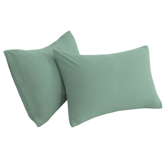 Unique Bargains 2-Piece Soft Microfiber Pillowcases, Queen, Spa Blue