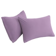 Unique Bargains 2-Piece Soft Microfiber Pillowcases, Travel, Lavender